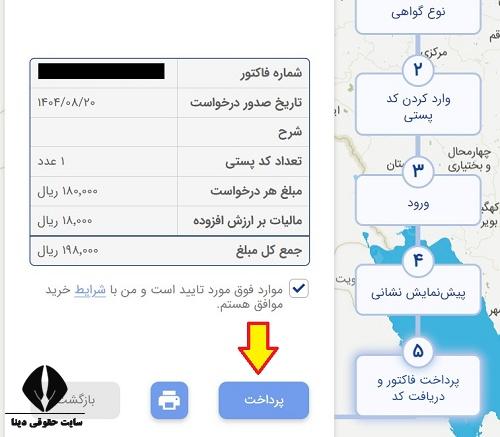 تاییدیه کد پستی